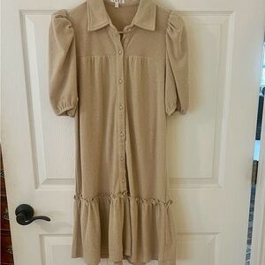 TCEC Tan Button Down Dress